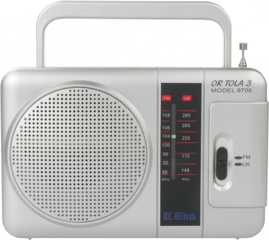 Draagbare radio ELLRA Tola zilver