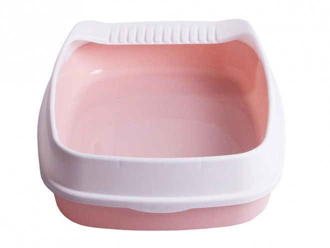 Open kattentoilet met rand en schep groot