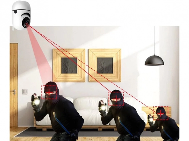 Indoor IP camera with Wi-Fi and rotating head
