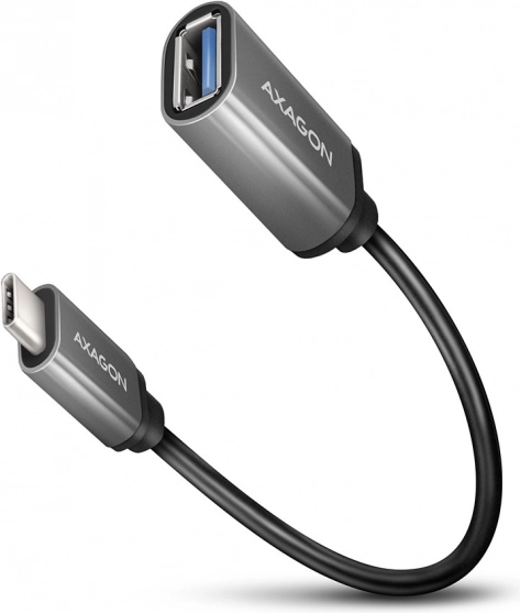 AXAGON RUCM-AFAC adaptateur câble USB-C vers USB-A, 0,2 m, 3 A, embouts en aluminium