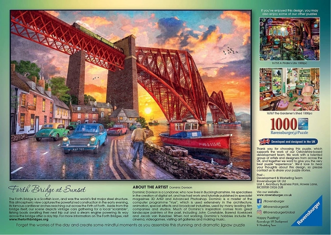 Puzzel 1000 stuks Brug bij zonsopgang