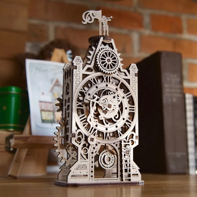 Puzzle mécanique en bois 3D Ugears Tour de l'Horloge