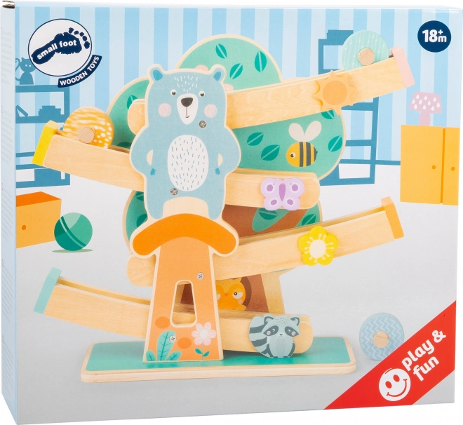 Small Foot Houten spoorbaan in pastelkleuren