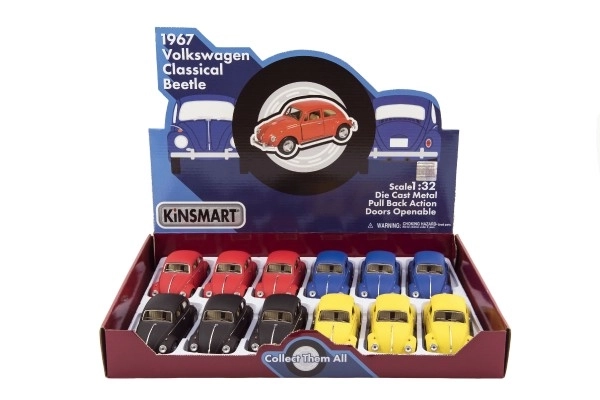 Metallmodell Volkswagen Käfer 13cm mit Rückzugmechanismus