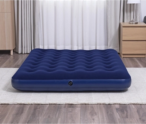 Flocked, soft surface for a comfortable sleep