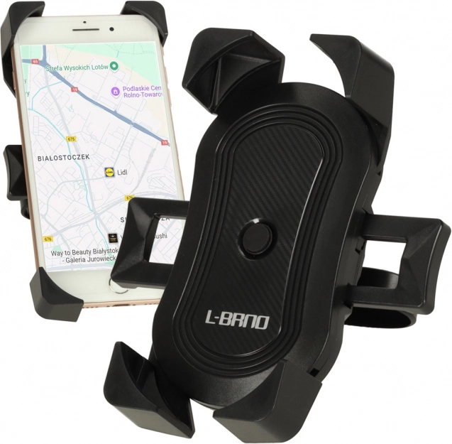 L-BRNO universal phone holder for bike, motorcycle and scooter – black