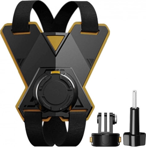 PULUZ support magnétique pour casque de moto pour caméras sport (y compris ACE PRO 2, OSMO ACTION 5 PRO)