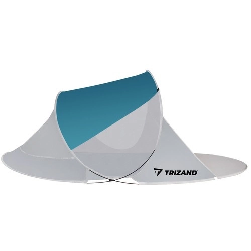 Strandtent 220x120x90cm - turquoise - grijs
