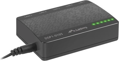 LANBERG 5-Port Desktop-Switch Fast Ethernet 10/100 Mbit/s