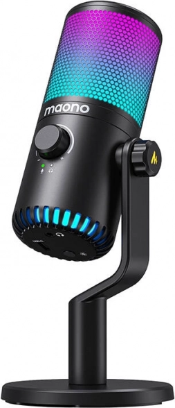 gaming USB-microfoon Maono DM30RGB met RGB-verlichting (zwart)