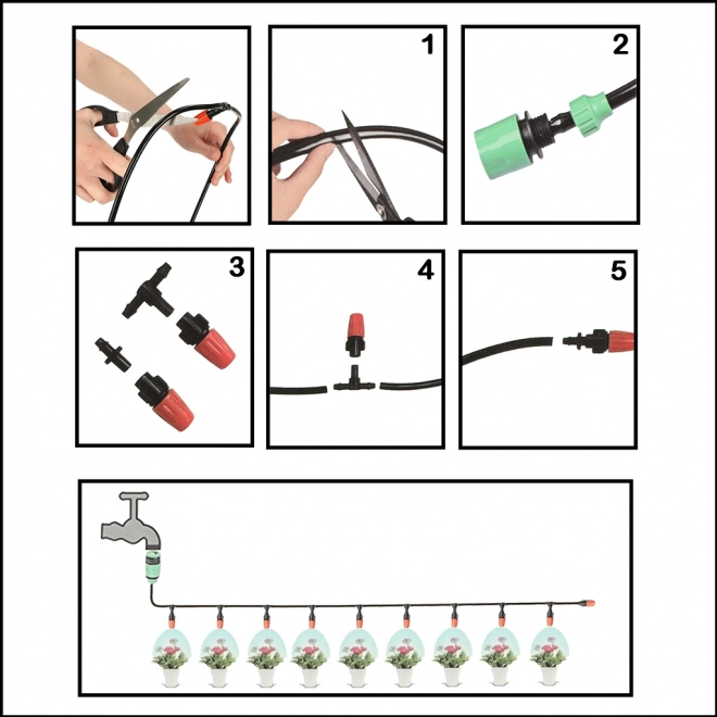 Garden Misting Curtain Spray System 15m