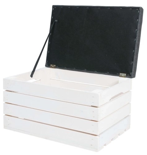 Wooden Storage Ottoman