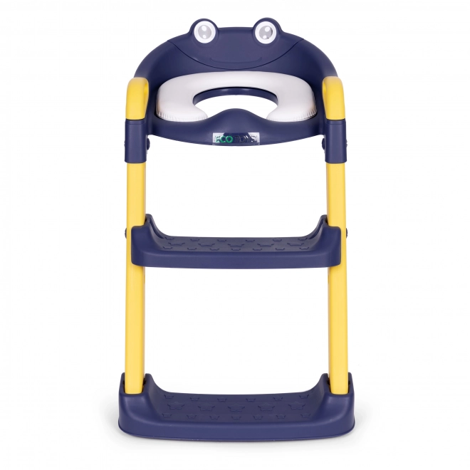 Kinder toiletbril met ladder en trapjes, blauw, ECOTOYS