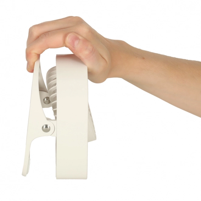 Draadloze USB tafelventilator 11,5 cm wit