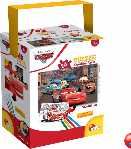 Kinderpuzzel Cars: dubbelzijdig, 24 stukjes