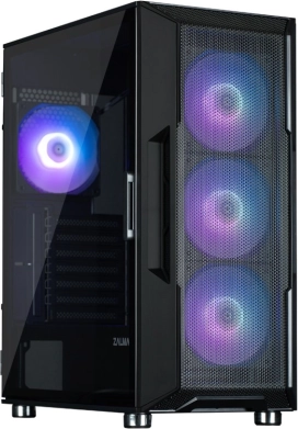 I3 NEO boîtier moyen tour ATX noir avec ventilateurs ARGB (4×)