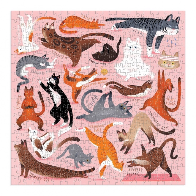 Puzzel Yoga voor Katten 500 Stukken