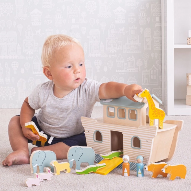 Houten speelgoed Noach's Ark van Bigjigs Toys