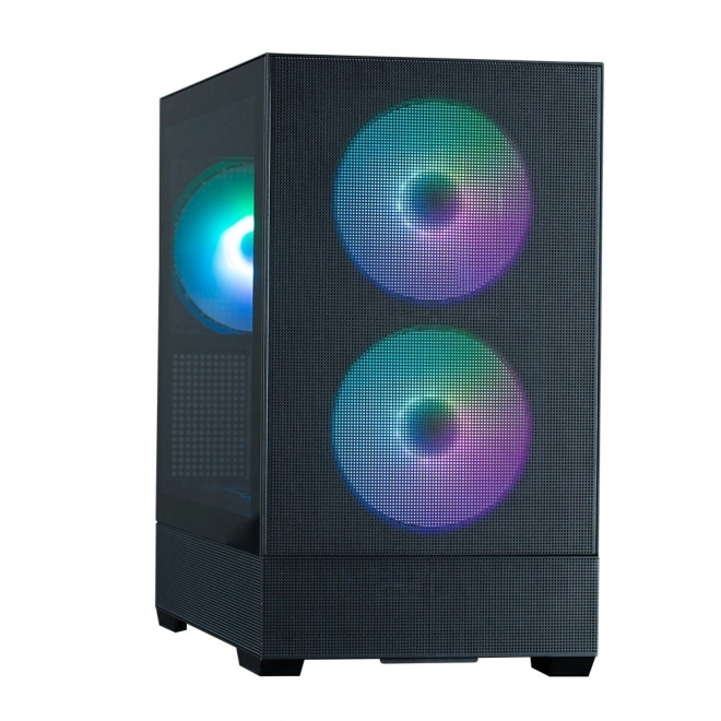 Kast P30 Air mATX Mini Tower met ARGB ventilatoren zwart
