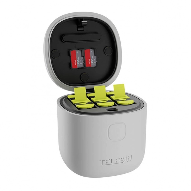 Wasserdichtes Ladegerät Telesin Allin Box für GoPro Hero 9 / Hero 10 + 3 Batterien