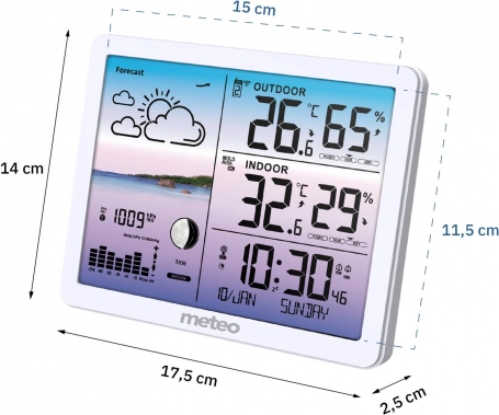 Barometer en grafiek van druktrends