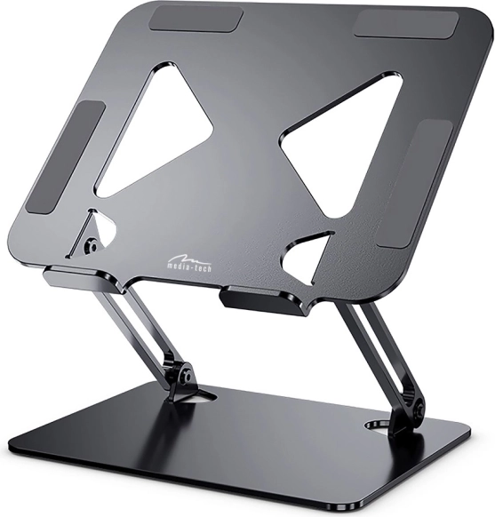 Support ergonomique réglable pour ordinateurs portables Media-Tech