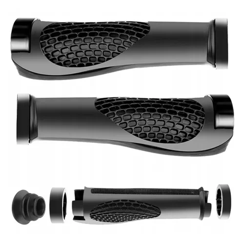 Profiled Bicycle Handlebar Grips - Pair