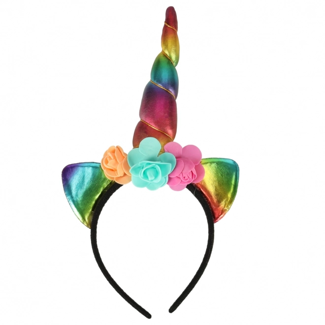 Eenhoorn kostuum met een regenboogrok en haarband