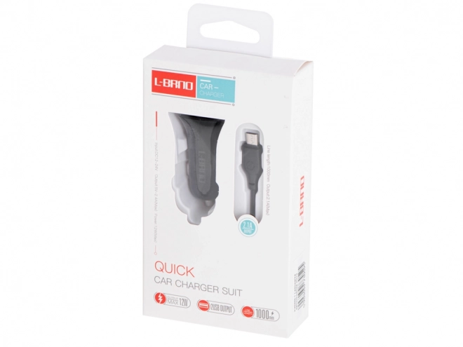Autolader L-BRNO Dual USB + micro