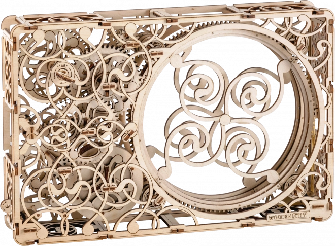 Mechanisch schilderij - houten 3D-puzzel