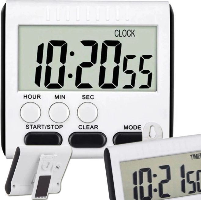 Digitale Küchen-Minute mit Magnet und großem LCD-Display