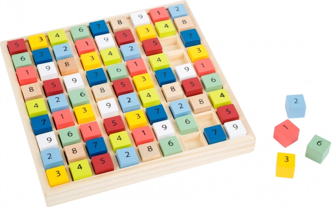 Small Foot houten sudoku gekleurde blokjes