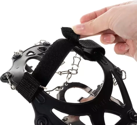 Secure hold with hook-and-loop straps