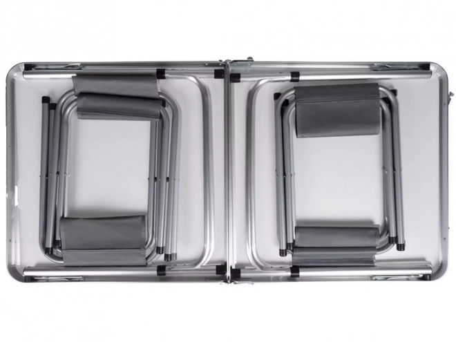 Toeristische tafelset inklapbare campingtafel groot 4 stoelen koffer