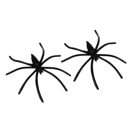 Twee spinnen in de verpakking voor extra effect