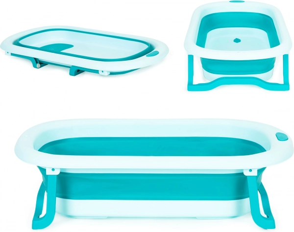 ECOTOYS foldable baby bathtub with drain – Green