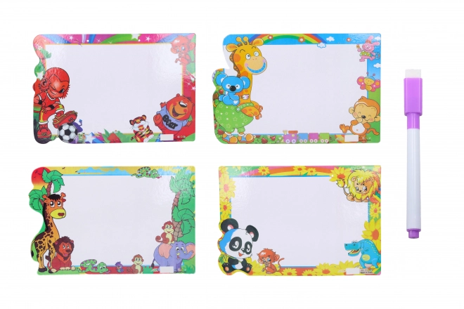 Zelfuitwisbaar bord met stift 26x37 cm
