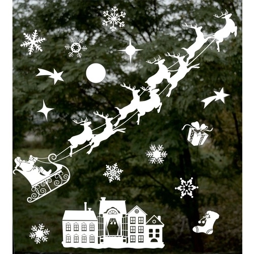 Ruhhy Kerststickers voor op het raam 22305