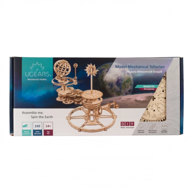 Ugears 3D puzzle mécanique en bois Tellurium