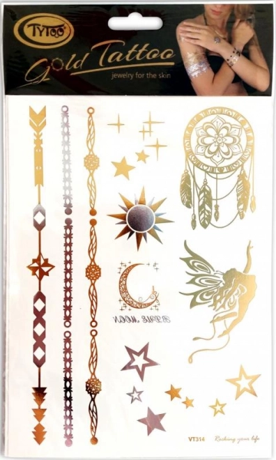 TyToo Gouden tatoeage - armbanden – Variant 1