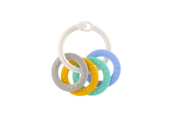 Bijtset met kleurrijke kunststof ringen