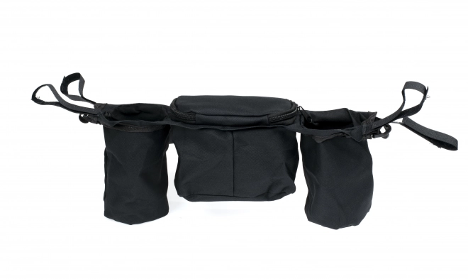 Organizer für Kinderwagen für Flaschen in grauer Farbe – Schwarz