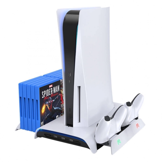 Koelstation PS5 en oplader voor twee controllers Kiwi Home PB01 Wit
