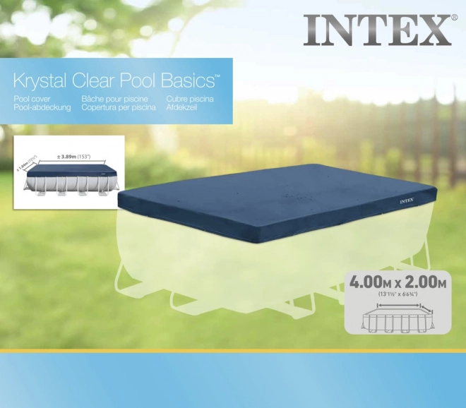 Couverture de piscine rectangulaire 4x2m