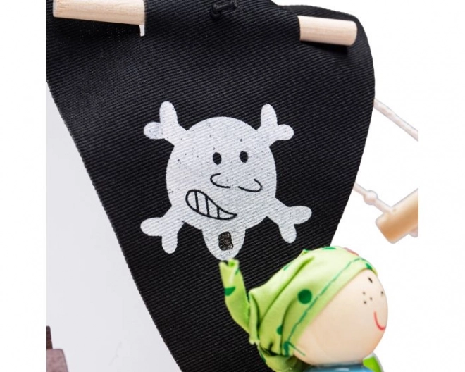 Houten piratenschip met toebehoren van Bigjigs Toys