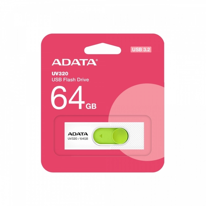 Clé USB UV320 64GB USB3.2 blanc-vert