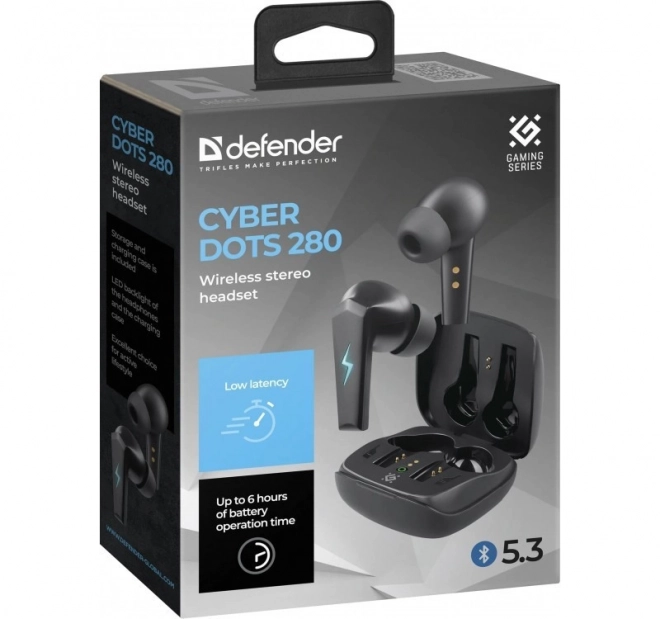 Draadloze oordopjes CyberDots 280 gaming zwart