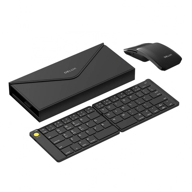 Delux Wireless Folding Keyboard and Mouse Set