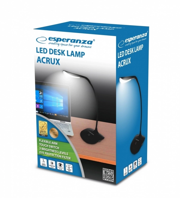 Led Desk Lamp Acrux Black