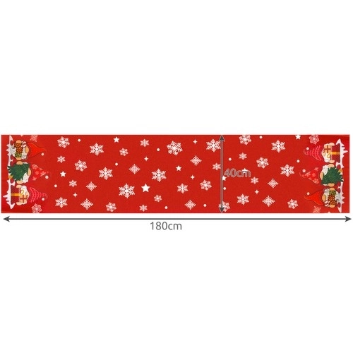 Chemin de table de Noël 180x40cm Ruhhy 22482